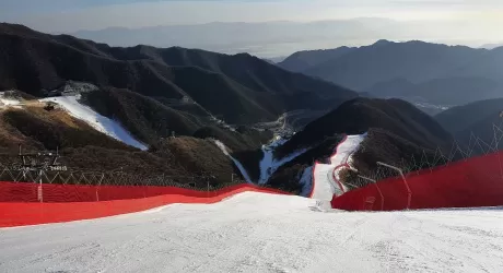 YANQING - Prime impressioni di Paris e Innerhofer sulla pista olimpica