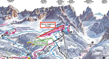 3 CIME DOLOMITI - La seggiovia Porzen è la novità per il prossimo inverno