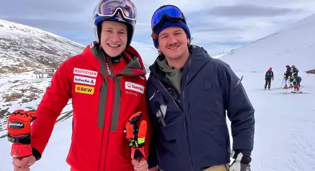 VAL SENALES - Odermatt e gli azzurri si allenano sul ghiacciaio, fotogallery