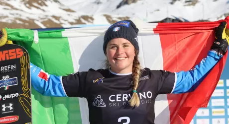 CERVINIA - Michela Moioli torna alla vittoria nello snowboard cross a Breuil
