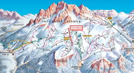 VAL DI FIEMME - A Pampeago nuova seggiovia 6 posti Campanil