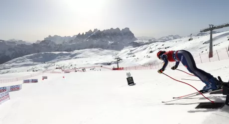 VAL DI FASSA - Prima prova di discesa su La Volata, Lie la più veloce, Delago 4/a