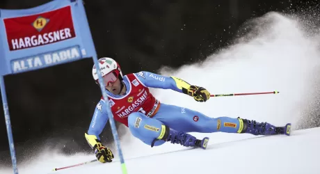 ALTA BADIA - Kristoffersen rimonta e vittoria, De Aliprandini 5/o