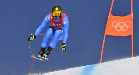 Squadra e allenatori della nazionale italiana di sci maschile 2022/2023