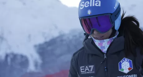 Infortunio per Elena Curtoni: rotto l'osso sacro