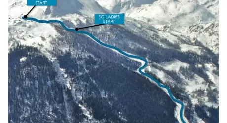 LA THUILE - Azzurre e americane, Vonn compresa, si allenano sulla pista 3
