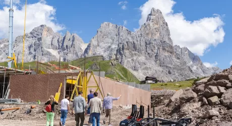 Avanzamento lavori collegamento Passo Rolle - San Martino di Castrozza, fotogallery