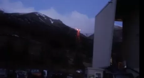 Funivia del Gran Sasso illuminata, via ai Mondiali studenteschi di sci