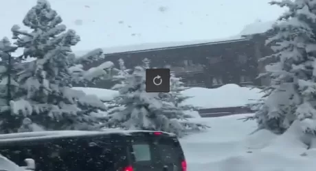 CERVINIA - Breuil isolata dopo mega nevicata di 2,5 metri