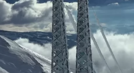 Campo Imperatore sembra un scultura di neve, video
