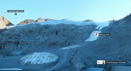 Soelden, poca neve sul Rettenbach a meno di un mese dal via della Coppa del Mondo