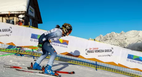 ZONCOLAN - Brignone e Bassino in allenamento in vista di Kranjska Gora