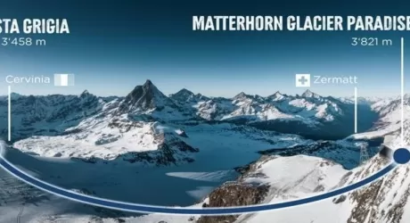 CERVINIA - Un 3S Leitner per il collegamento Testa Grigia Piccolo Cervino