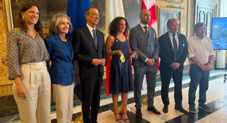 Federica Brignone ha ricevuto l'Ambrogino d'oro dal sindaco di Milano