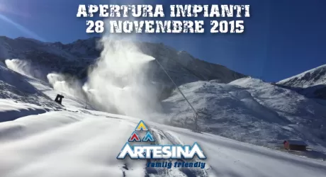 ARTESINA - Apre in anticipo sabato 28 novembre