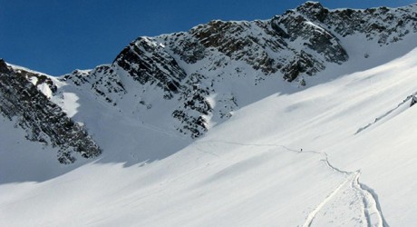 Traverso dal colle Youla prima della risalita all Arp vieille