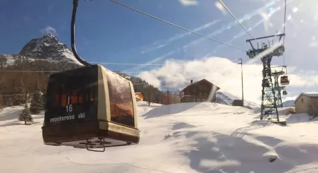 MONTEROSA SKI - 16 milioni per sostituire la cabinovia Champoluc - Crest