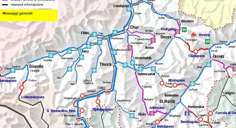 ST. MORITZ - Troppa neve, chiusi i collegamenti con l'Italia