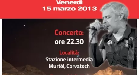 CORVATSCH - Venerdi' 15 marzo il concerto di Davide Van De Sfroos