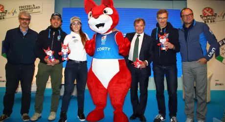 CORTINA 2021 - Presentata Corty la mascotte dei Mondiali 