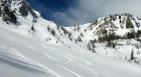 Vallone di Dolonne, parete di ingresso
