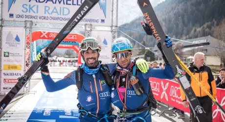 Eydallin e Antonioli vincono l'Adamello Ski Raid e sono campioni del mondo