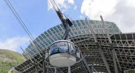 COURMAYEUR - E' aperta la nuova funivia del Monte Bianco