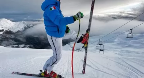 CHAMPORCHER - Ci sono Tina Maze e le azzurre per allenamenti di velocita'