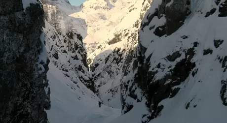 Forra di Leisch vista da dentro