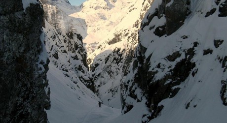 Forra di Leisch vista da dentro