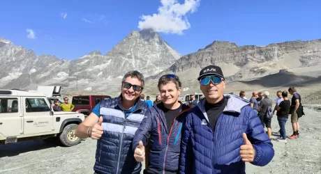 CERVINIA - Ispezione Fisi sulla pista Gran Becca, tra 80 giorni le discese