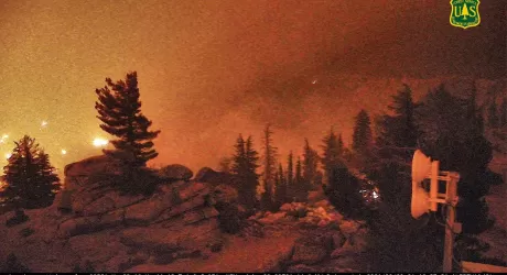 A Lake Tahoe si usano i cannoni da neve per limitare gli incendi