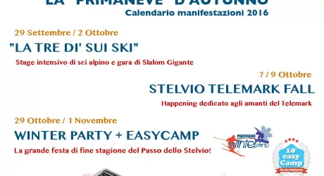 PASSO DELLO STELVIO - Gli appuntamenti dell'autunno
