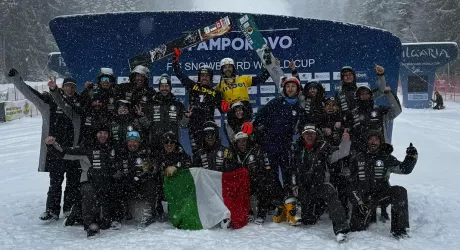 Bagozza e Coratti primo e secondo nello slalom parallelo di Pamporovo