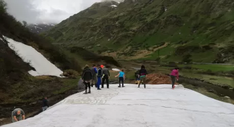 RIALE - In Val Formazza sci di fondo a ottobre grazie allo snowfarming