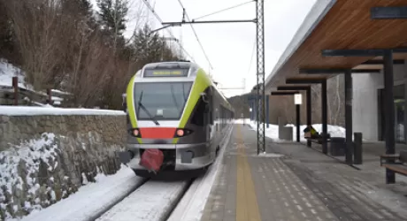 SCI E TRENO - In treno al Plan de Corones