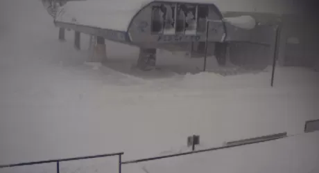 Bufera di neve a Roccaraso