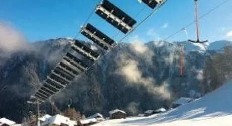 In funzione il primo skilift a energia solare 