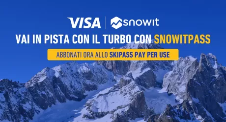 Paga con Visa e ottieni SnowitPass a 1€, anziché 15€