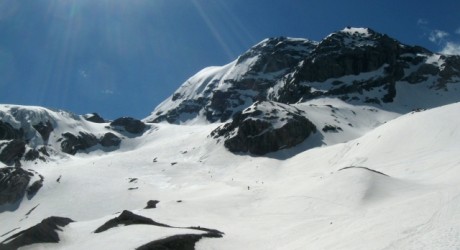 Freeride lungo la Valle dei Vitelli, Ghiacciai dello Stelvio