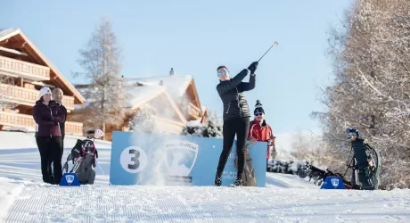 CRANS MONTANA - Golf anche sulla neve