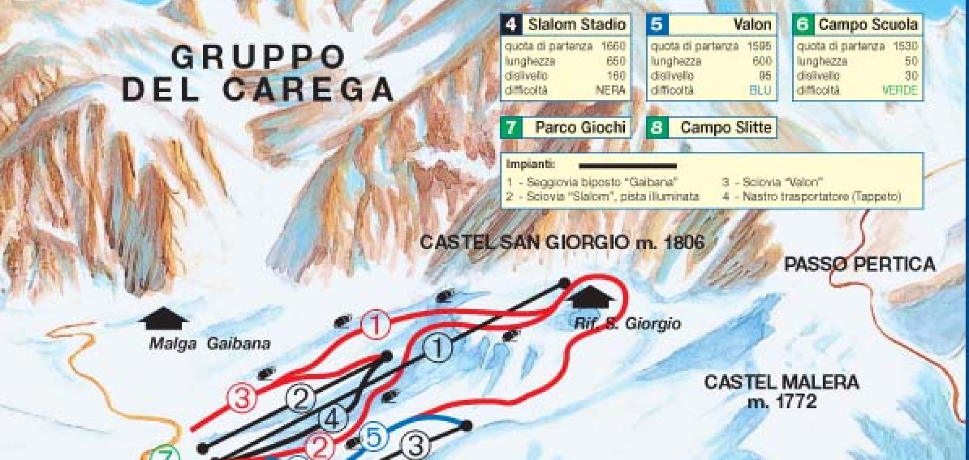 skimap Lessinia Malga San Giorgio