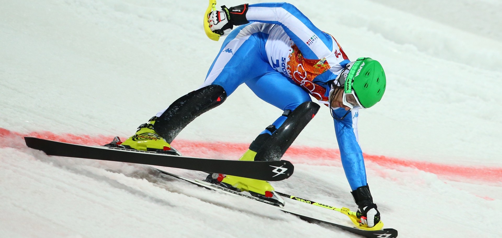 Fisi Pentaphoto - Stefano Gross, quarto in slalom a Sochi 2014