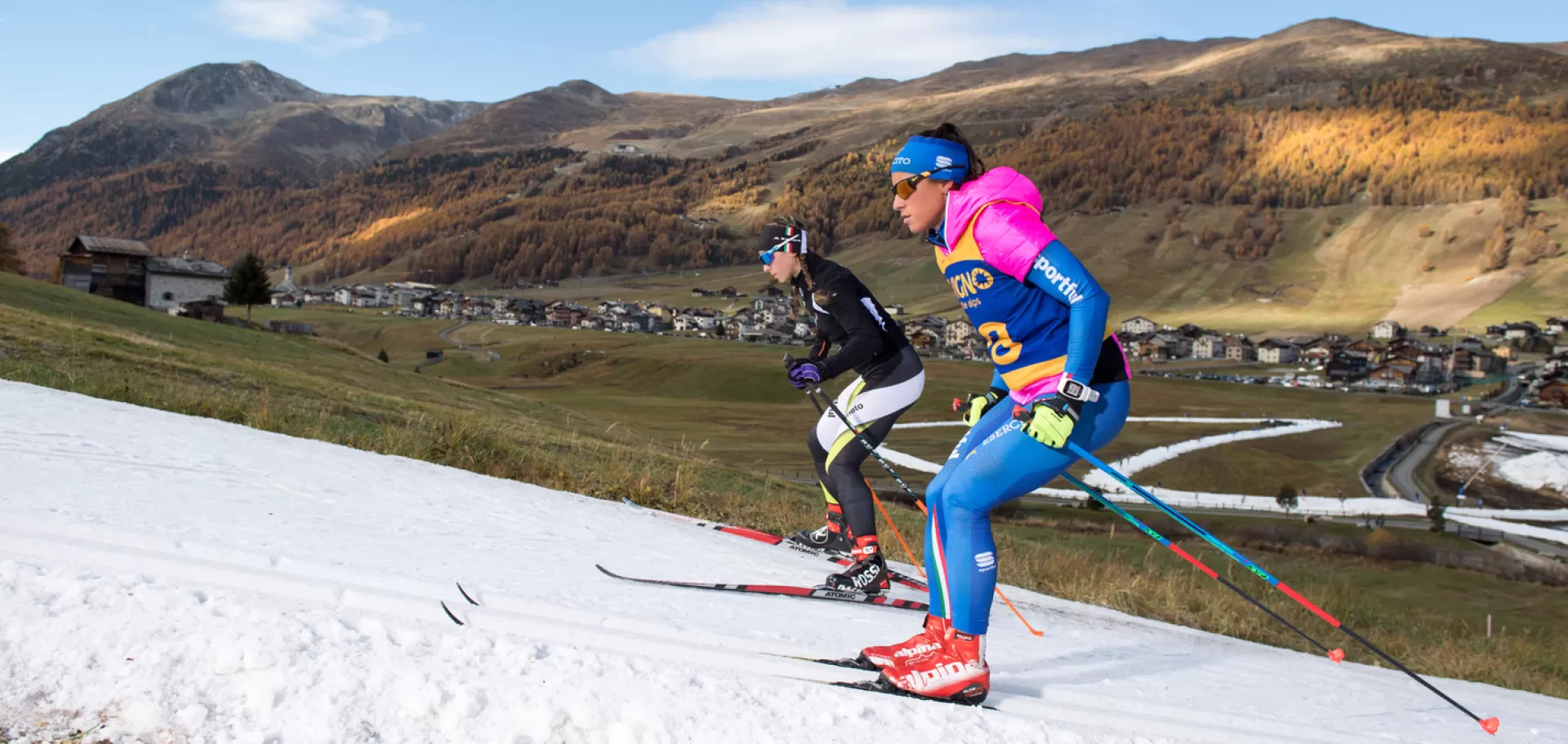 Fabio Borga, sci di fondo a Livigno ottobre 2018