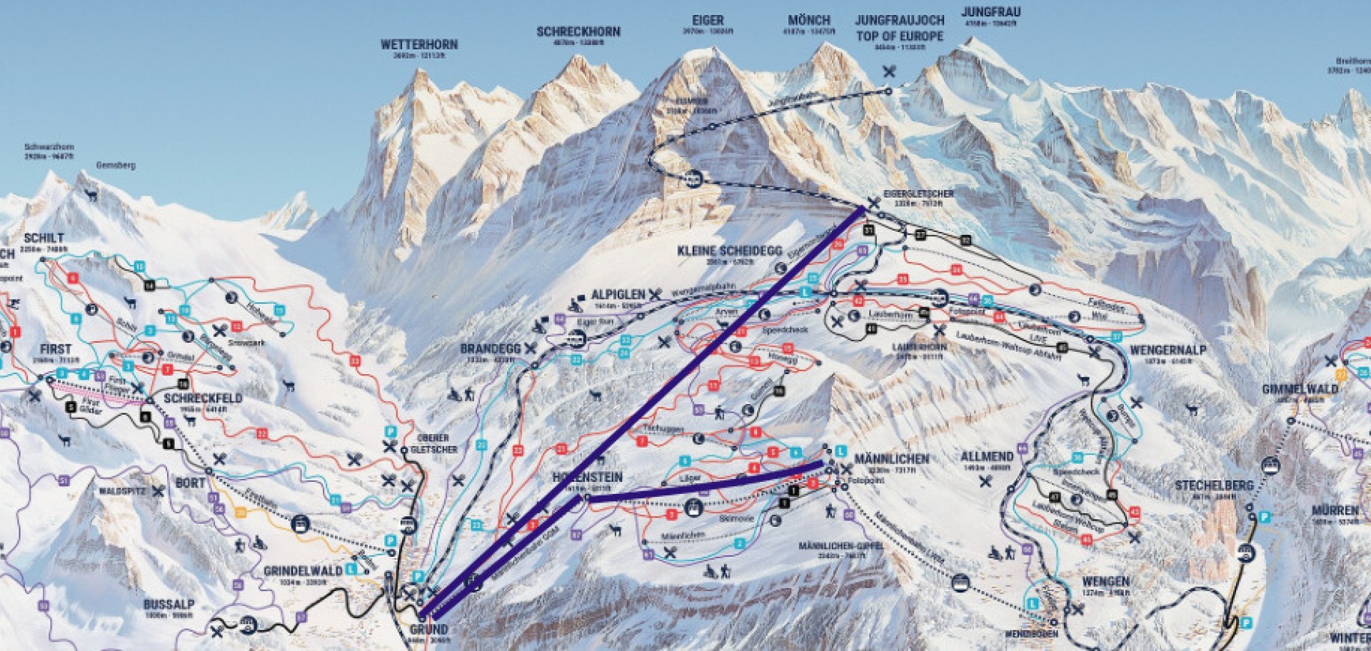 Grindelwald, progetto V Bahn Eiger
