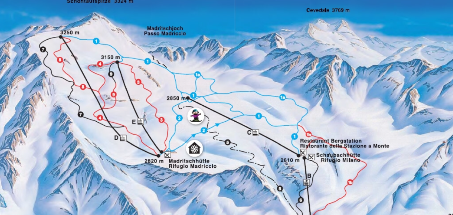 Skimap Solda, la ski area a 3000 metri