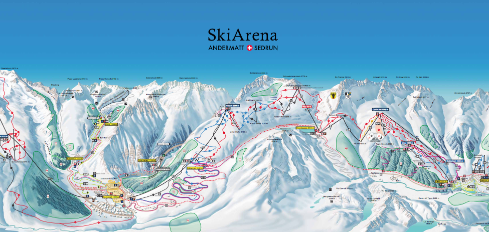 skimap Andermatt Sedrun