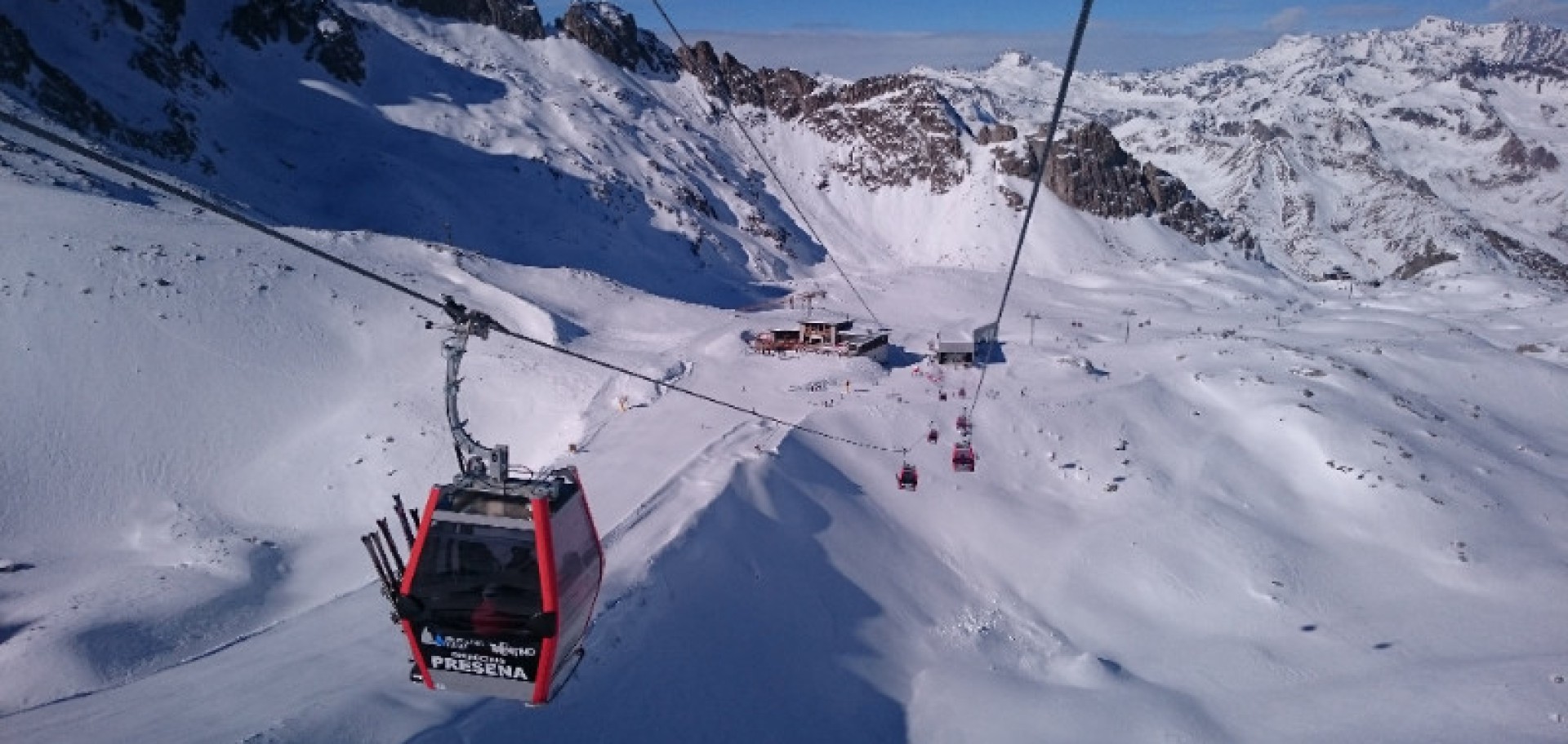 Pontedilegno Tonale, cabinovia ghiacciaio Presena