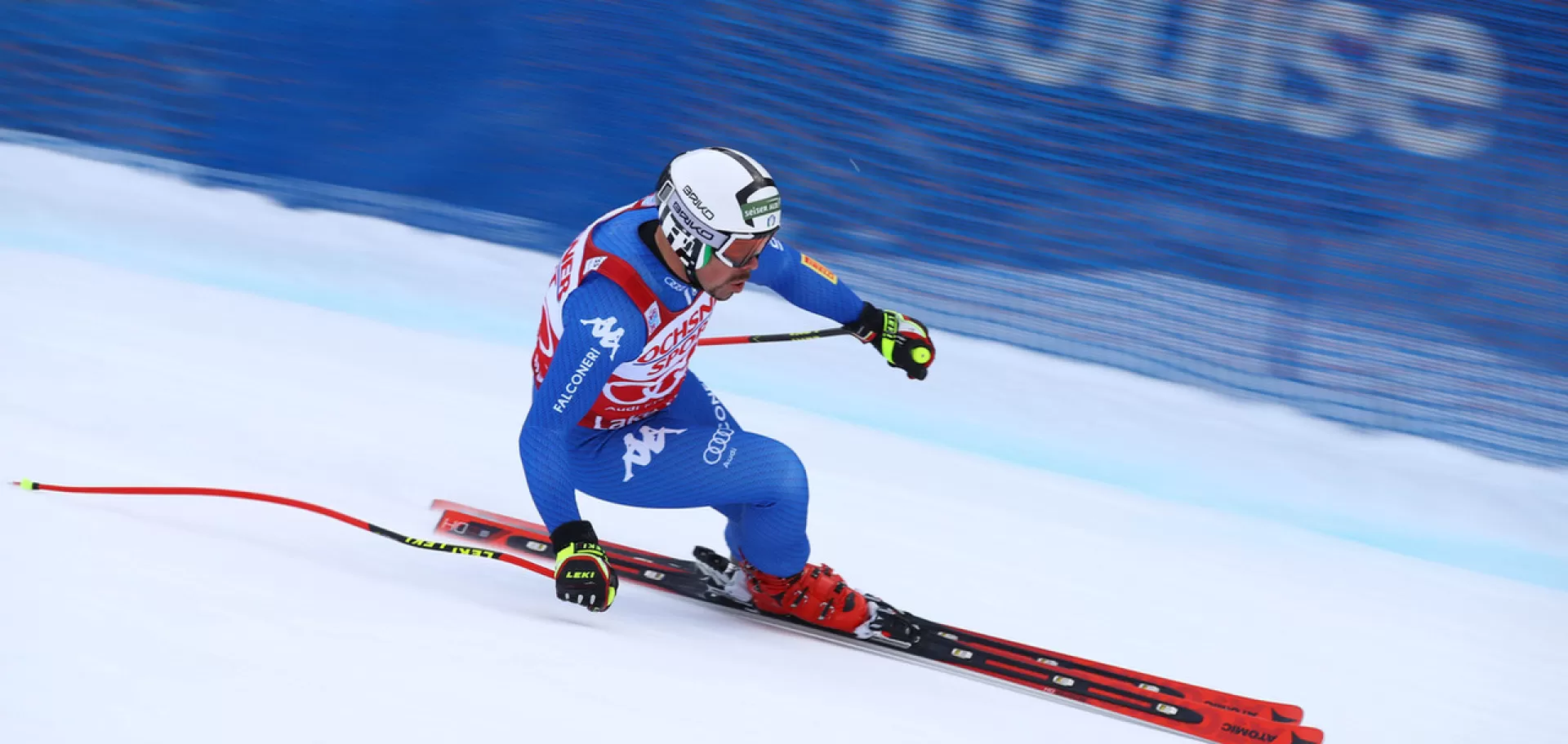 Peter Fill in gara a Lake Louise