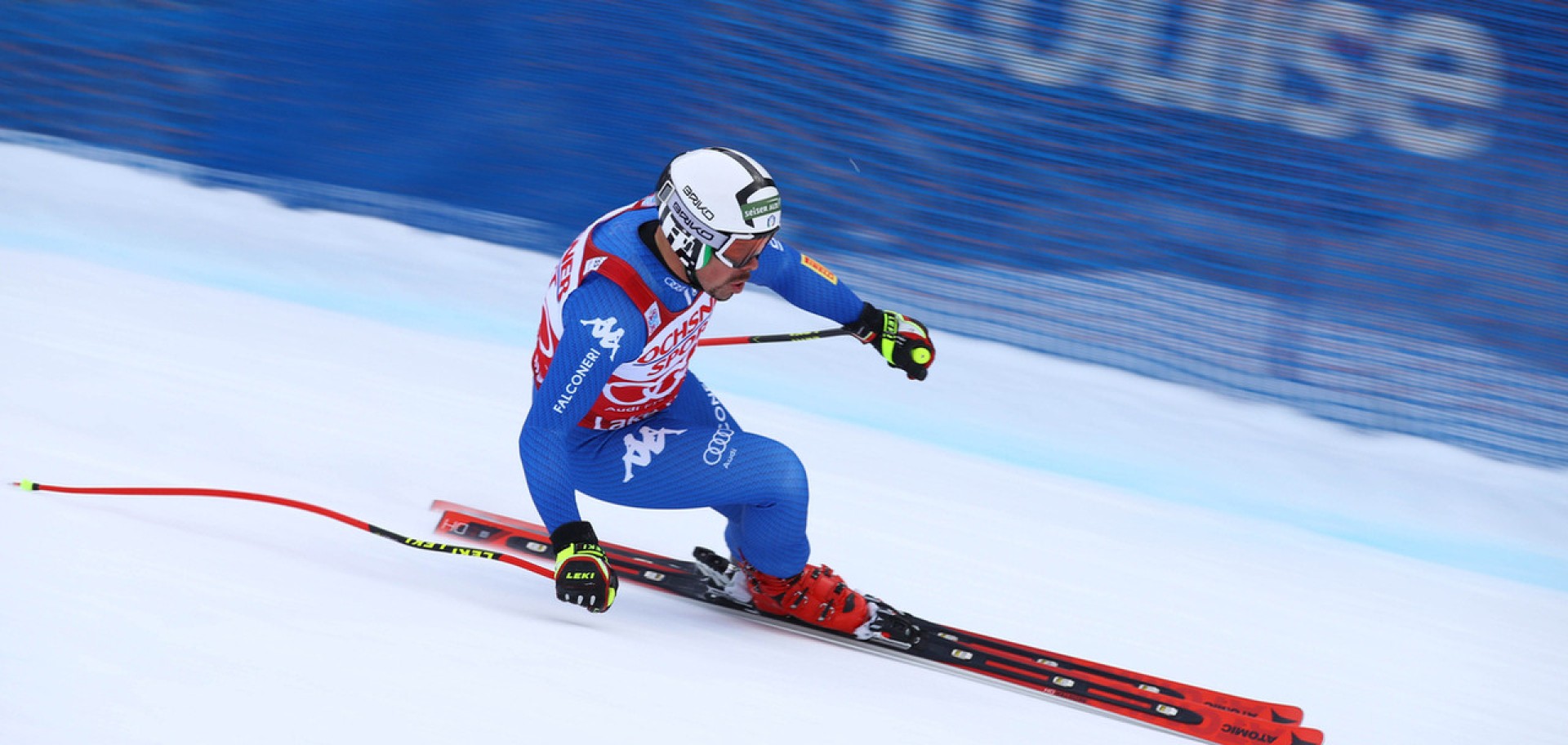 Peter Fill in gara a Lake Louise